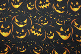 Baumwoll Popeline Digital Scary Halloween